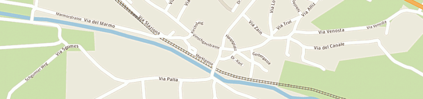 Mappa della impresa albergo aquila nera a LASA