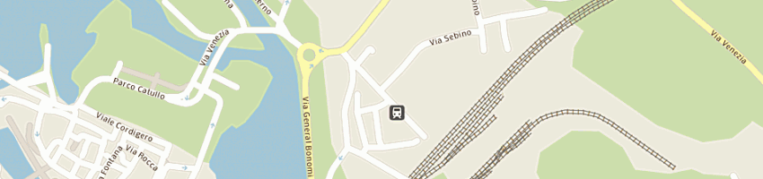 Mappa della impresa albergo la nuvola srl a PESCHIERA DEL GARDA