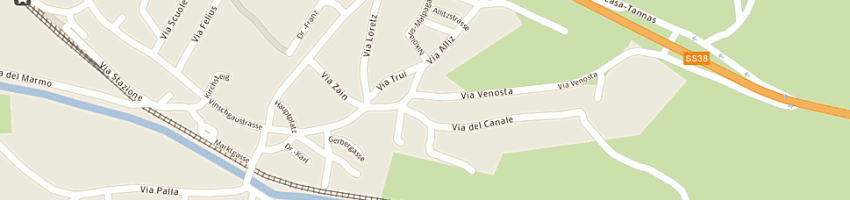 Mappa della impresa macelleria gamper sas a LASA