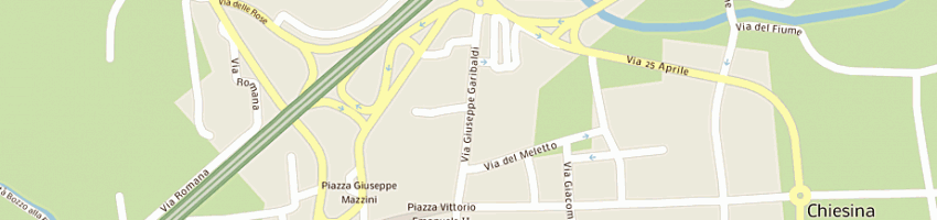 Mappa della impresa banca di credito cooperativo di alberghi a CHIESINA UZZANESE