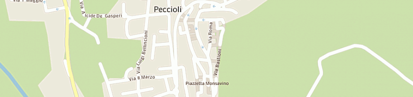 Mappa della impresa bar la capannina a PECCIOLI