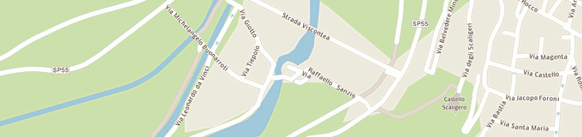 Mappa della impresa gelateria pasticceria borgo antico di ravini michele e c snc a VALEGGIO SUL MINCIO