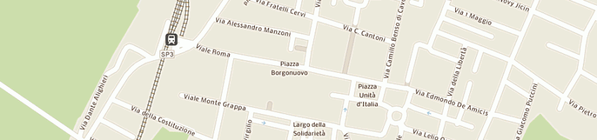 Mappa della impresa biancheria varini a NOVELLARA