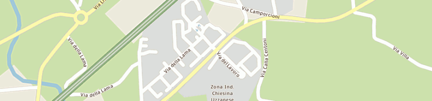 Mappa della impresa officina giannini fosco e c snc a CHIESINA UZZANESE