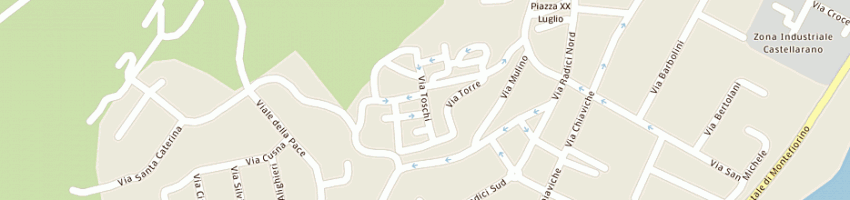Mappa della impresa comastri quarto di vigneti alessio e c sas a CASTELLARANO