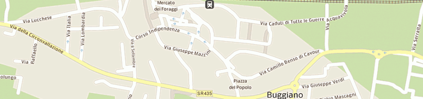 Mappa della impresa bar gelateria garibaldi di michelotti marco e c snc a BUGGIANO
