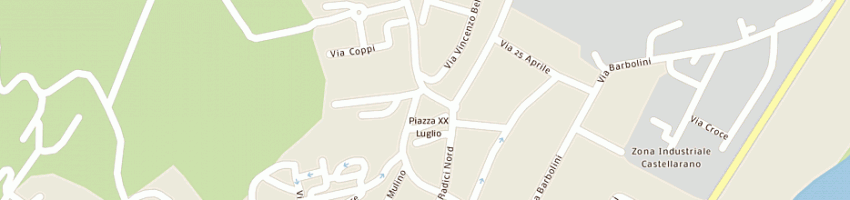 Mappa della impresa gelateria l'angolo (snc) a CASTELLARANO
