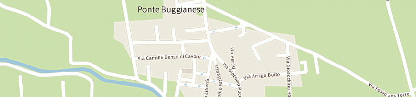 Mappa della impresa albergo ribellino a PONTE BUGGIANESE