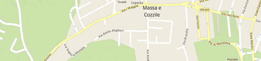 Mappa della impresa eredi pacini aldo srl a MASSA E COZZILE