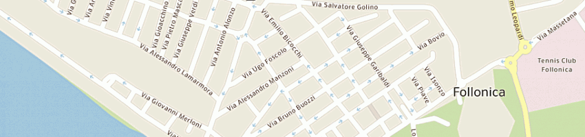 Mappa della impresa caverni marco a FOLLONICA