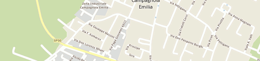 Mappa della impresa brekol sas di borroni paolo e c a CAMPAGNOLA EMILIA