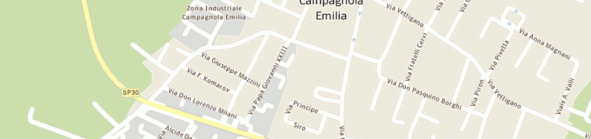 Mappa della impresa bisi bruno a CAMPAGNOLA EMILIA