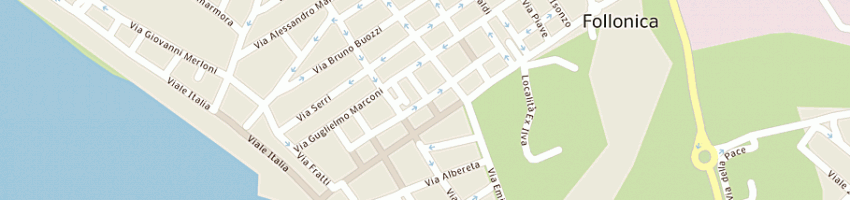 Mappa della impresa macelleria andreini eda a FOLLONICA