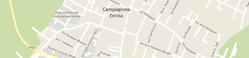 Mappa della impresa scuola elementare a CAMPAGNOLA EMILIA
