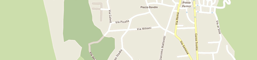 Mappa della impresa berti daria a PINZOLO