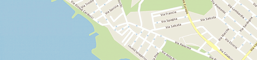 Mappa della impresa pizzeria senzuno a FOLLONICA