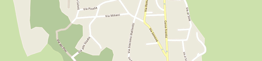 Mappa della impresa hotel centro pineta a PINZOLO