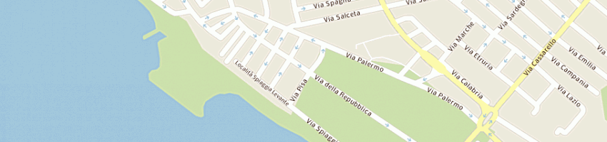 Mappa della impresa ristorante pizzeria flli micheli snc a FOLLONICA
