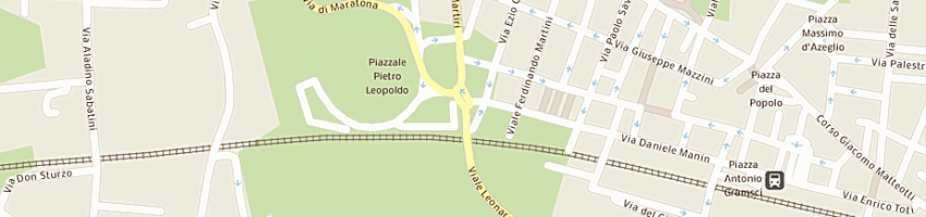 Mappa della impresa calzature giusfredi di carannante e c snc a MONTECATINI TERME