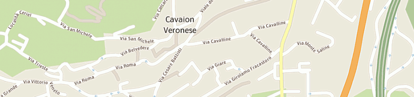 Mappa della impresa carabinieri a CAVAION VERONESE
