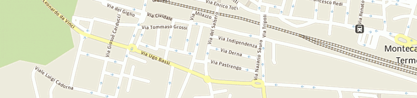 Mappa della impresa alberghi hotel raphael a MONTECATINI TERME