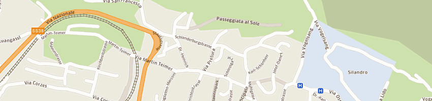Mappa della impresa albergo zum hirschen a SILANDRO