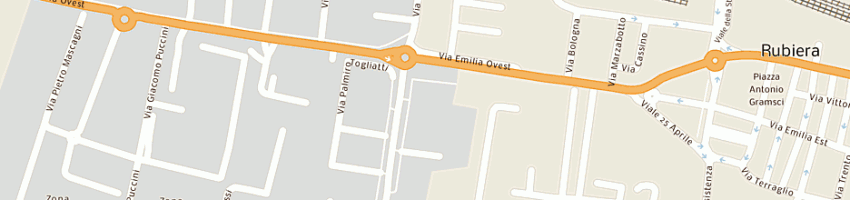 Mappa della impresa sun hotel di malagoli luigi e c sas a RUBIERA
