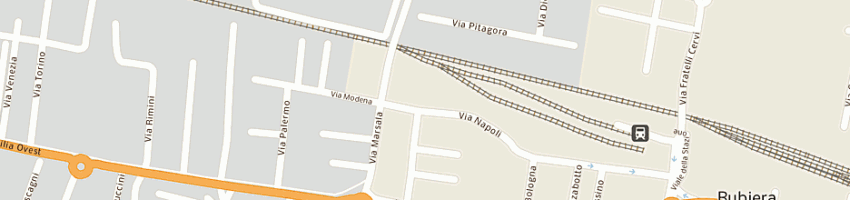 Mappa della impresa la tecnocopie (srl) a REGGIO EMILIA