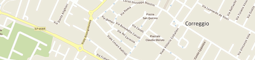 Mappa della impresa mantovi camillo a CORREGGIO