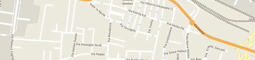 Mappa della impresa pf service a RUBIERA