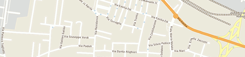 Mappa della impresa zanni gino a RUBIERA