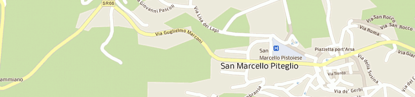 Mappa della impresa cesat centro servizi amministrativi e tributari a SAN MARCELLO PISTOIESE
