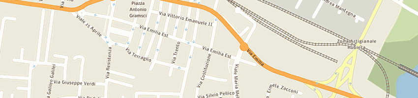 Mappa della impresa iori rema e c (snc) a RUBIERA
