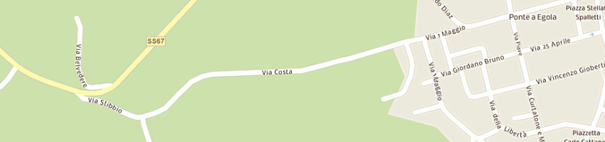 Mappa della impresa impresa edile costavecchia sas di vallini paolo a SAN MINIATO