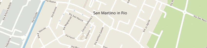 Mappa della impresa trattoria casali snc a SAN MARTINO IN RIO
