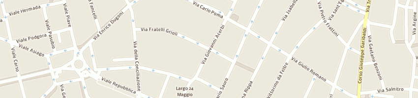 Mappa della impresa caffe' 21 di ghiraldini ines e lucia snc a MANTOVA
