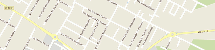 Mappa della impresa hotel president a CORREGGIO
