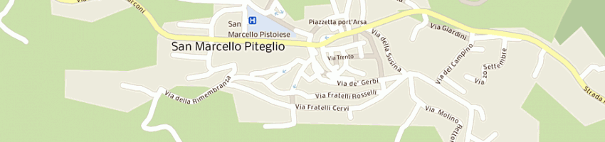 Mappa della impresa gestri patrizia a SAN MARCELLO PISTOIESE