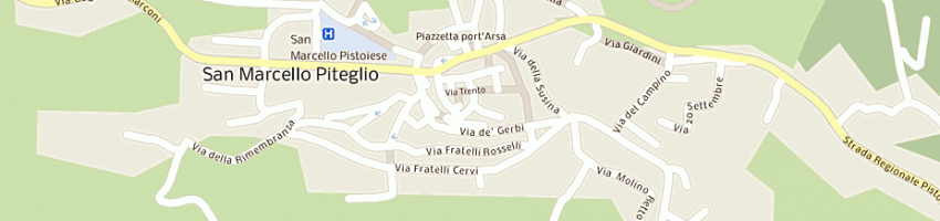 Mappa della impresa servizi edili srl a SAN MARCELLO PISTOIESE