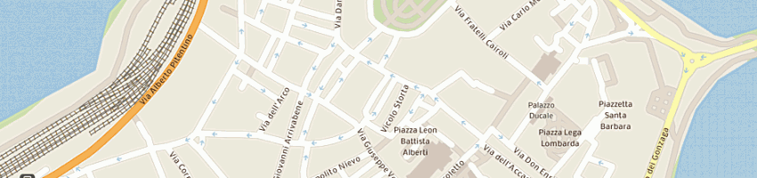 Mappa della impresa hosteria dei canossa sas di cavalli e c a MANTOVA