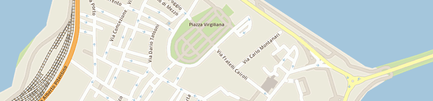 Mappa della impresa ristorante al quadrato a MANTOVA
