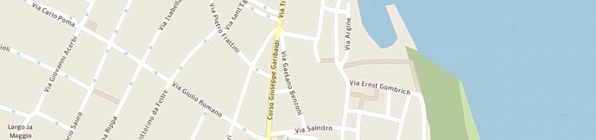 Mappa della impresa cinema mignon a MANTOVA