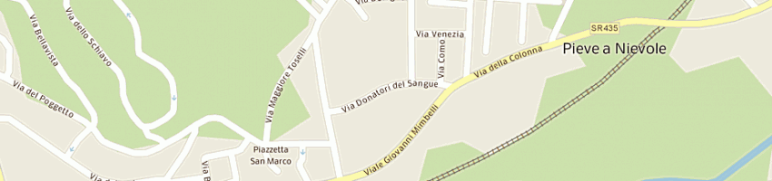 Mappa della impresa azienda usl 3 di pistoia a PIEVE A NIEVOLE