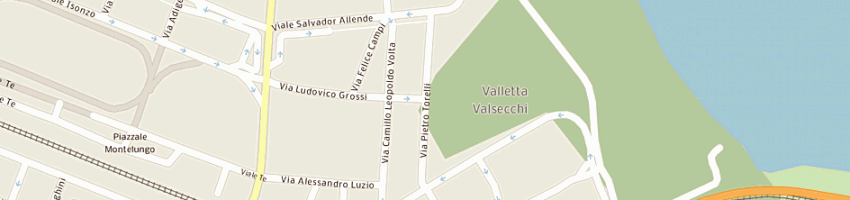 Mappa della impresa la bottega della biancheria di recusani gilberto a MANTOVA