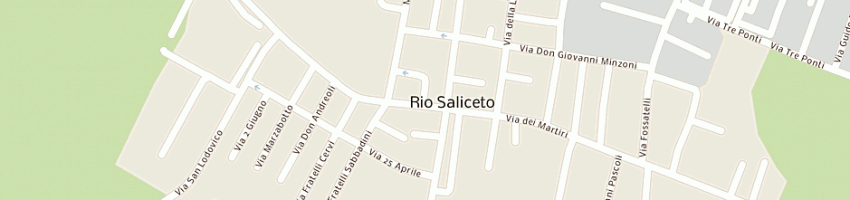 Mappa della impresa forno san giorgio di ghizzoni andrea (snc) a RIO SALICETO