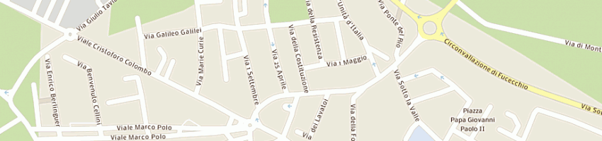 Mappa della impresa cartoleria commerciale gt di guardini anna a FUCECCHIO