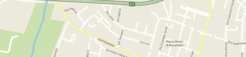 Mappa della impresa alberto rosi snc di alberto e c a PIEVE A NIEVOLE