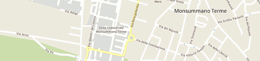 Mappa della impresa poste italiane spa a MONSUMMANO TERME
