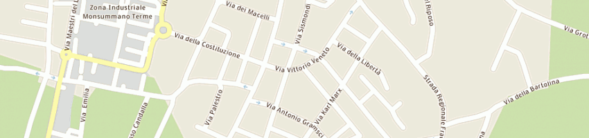 Mappa della impresa magrini lorenzo a MONSUMMANO TERME