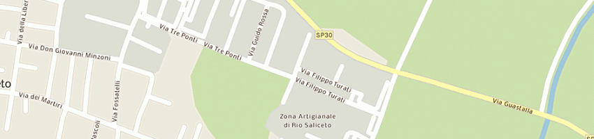 Mappa della impresa righetti romano srl a RIO SALICETO